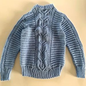 Kids blue knit sweater